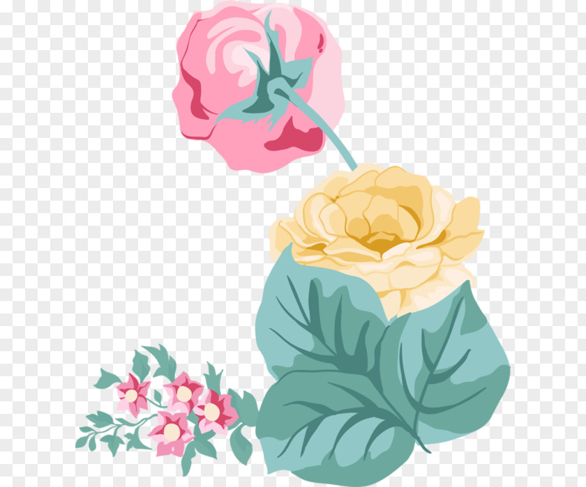 Flower Garden Roses Centifolia Floral Design Clip Art PNG