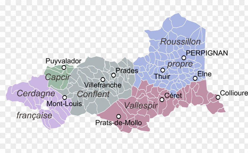 Map Roussillon County Of Cerdanya Northern Catalonia PNG