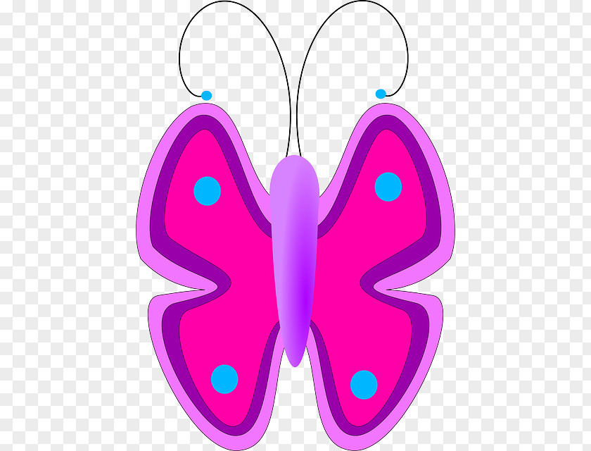 Pink Cartoon Flowers Butterfly Purple Clip Art PNG