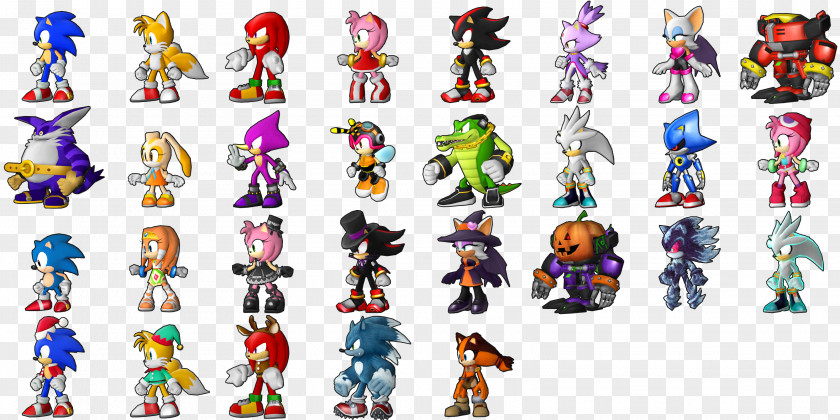 Shadow Sonic Runners The Hedgehog Knuckles' Chaotix Colors & Sega All-Stars Racing PNG