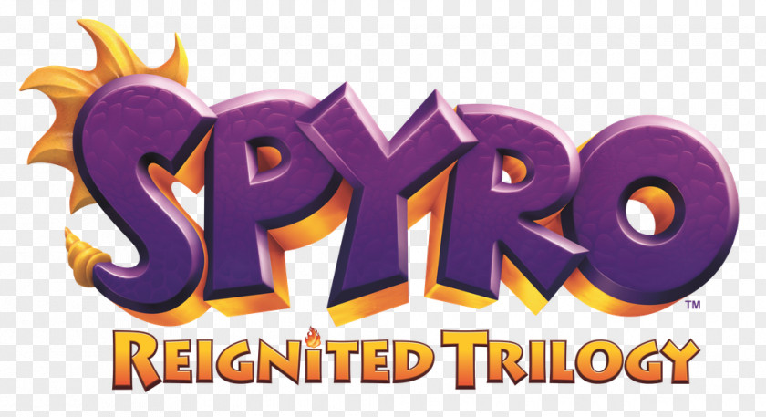 Spyro Reignited Trilogy Font Logo Xbox One Render PNG