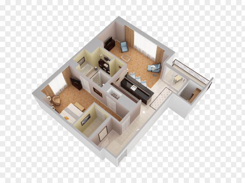 Apartment Floor Plan House Renting Room PNG