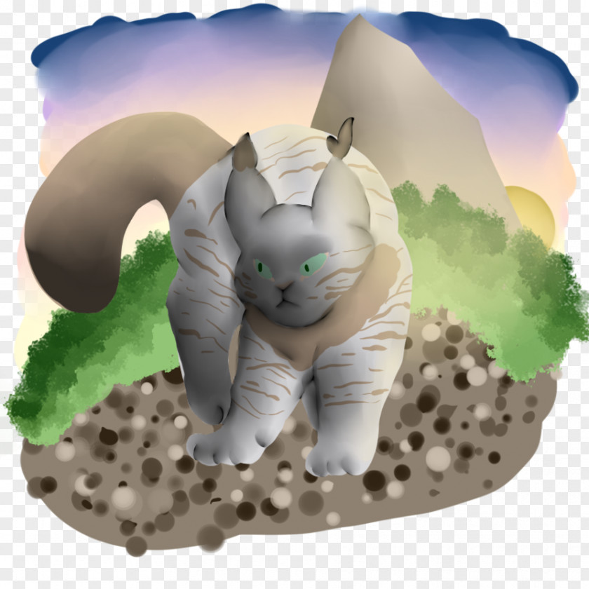 Bad Cat Whiskers Figurine PNG