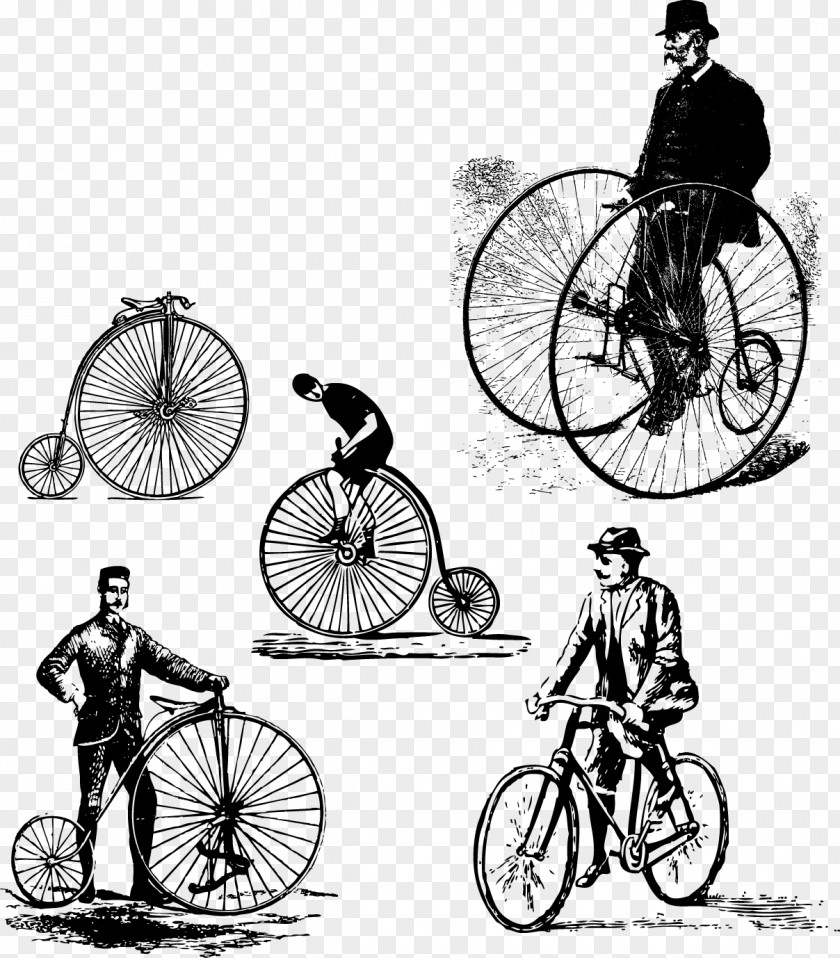 Bicycle Antique Vintage Clothing Clip Art PNG