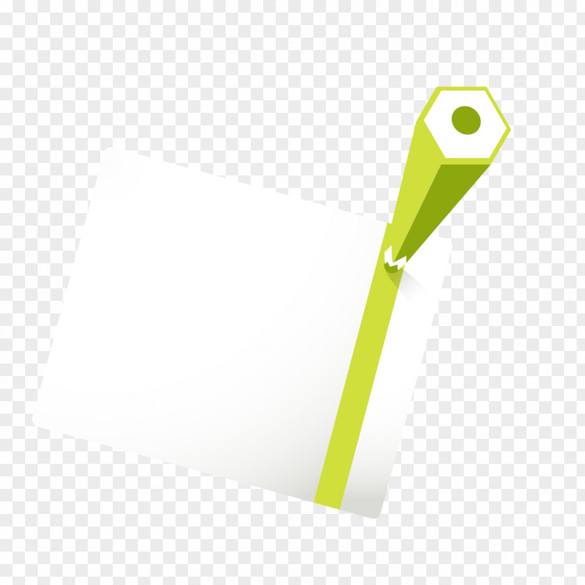Green Creative Pencil Paper Graphic Design PNG