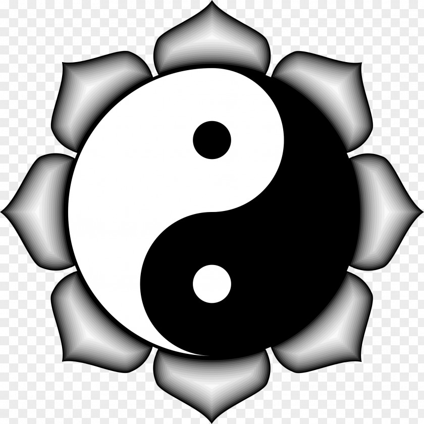 Lotus Yin And Yang Desktop Wallpaper Clip Art PNG