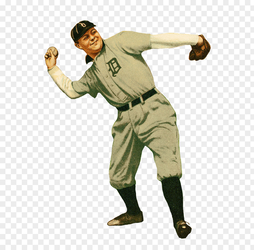 Players Clipart Vintage Base Ball Baseball Player Detroit Tigers Pitcher PNG