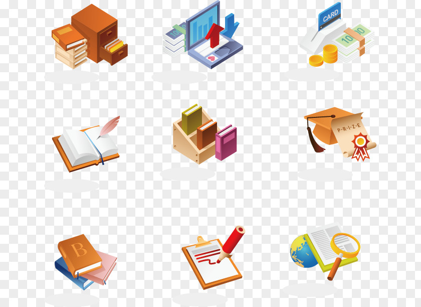 Vector Educational Books Book Icon PNG