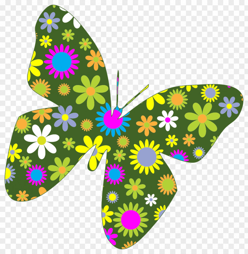 Vintage Clip Art Butterfly PNG