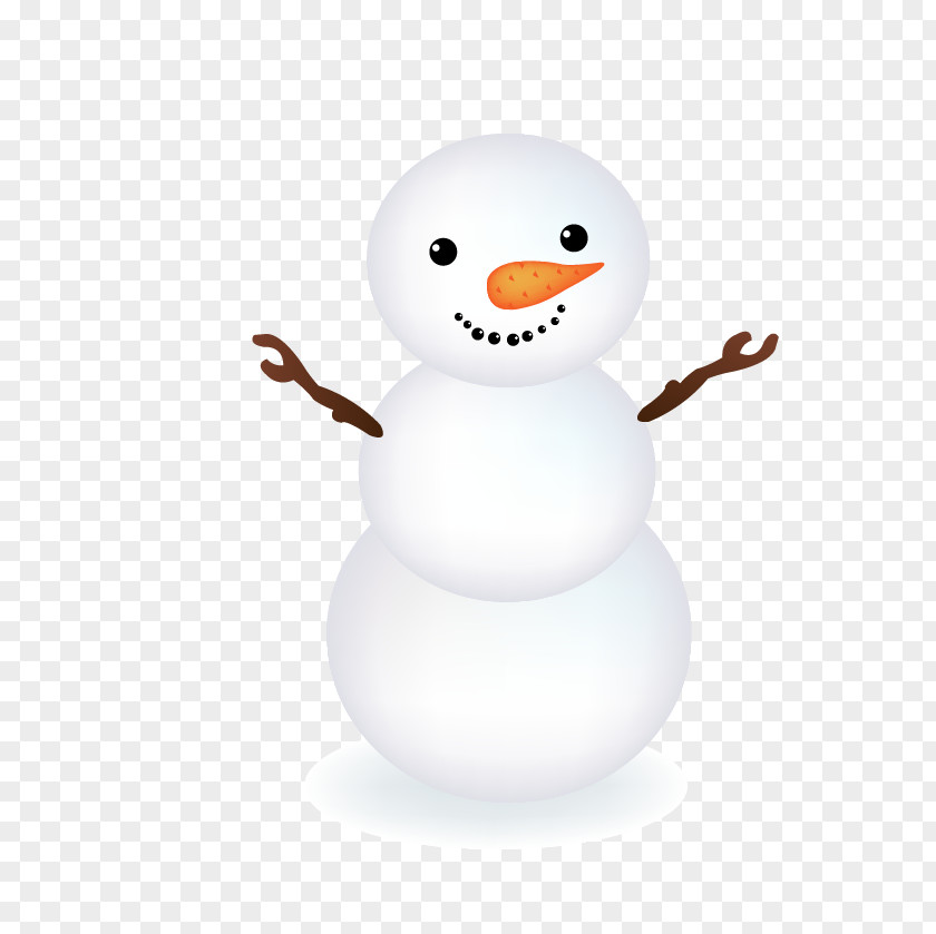 Cute Snowman Vector Winter PNG