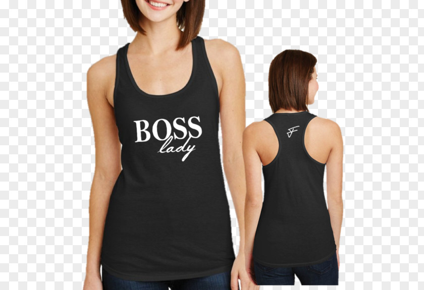 Lady Boss T-shirt Hoodie Top Clothing Exercise PNG