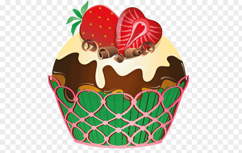 Strawberry Cupcake Muffin Baking PNG