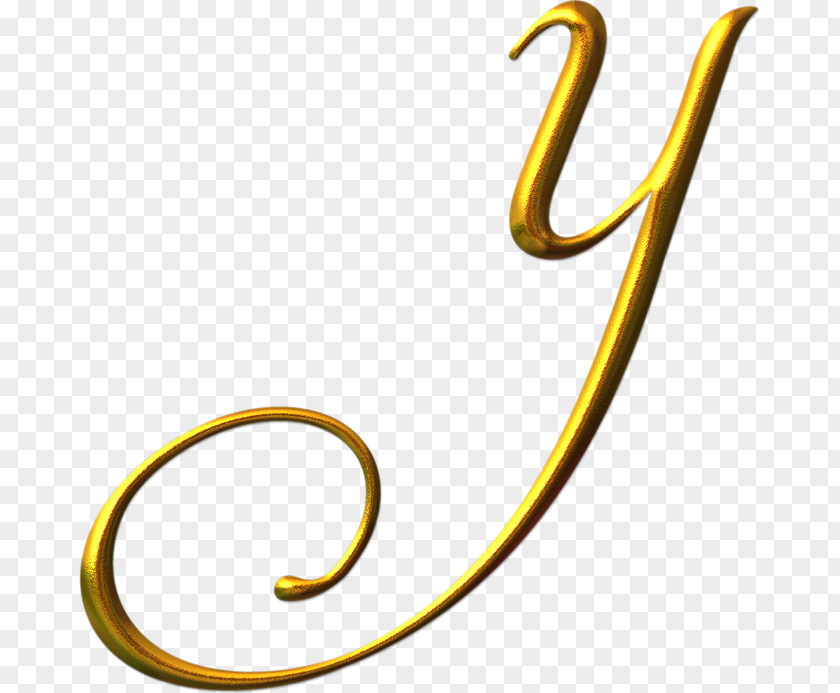 LETRAS Letter Alphabet Gold Y PNG