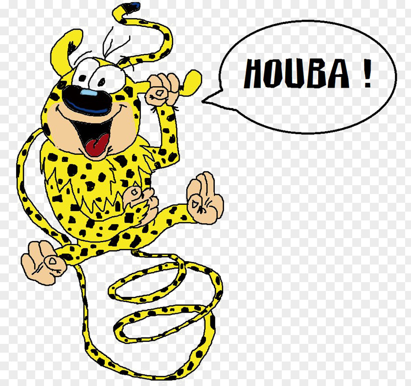 Painting Marsupilami Cartoon Image Comics PNG