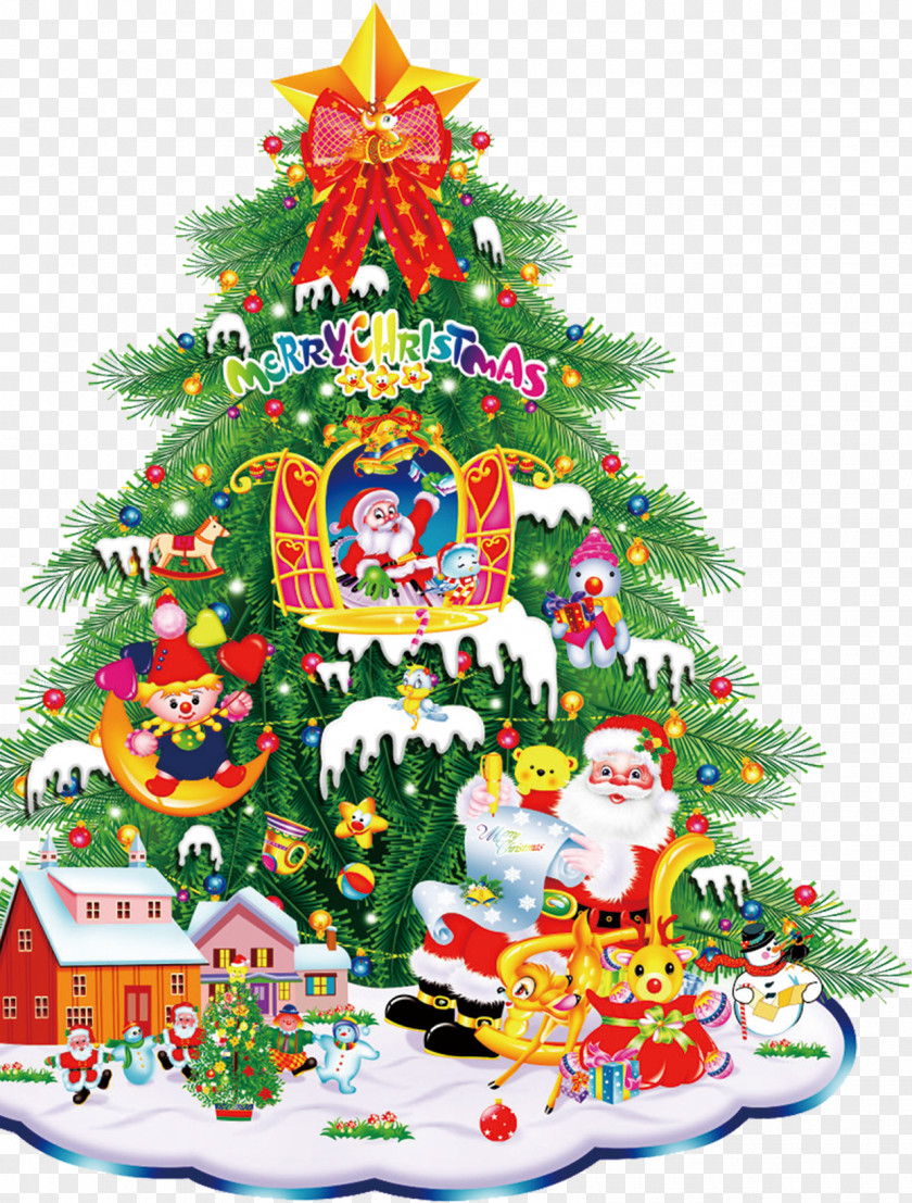 Christmas Tree Eve Happiness Santa Claus Western Christianity PNG