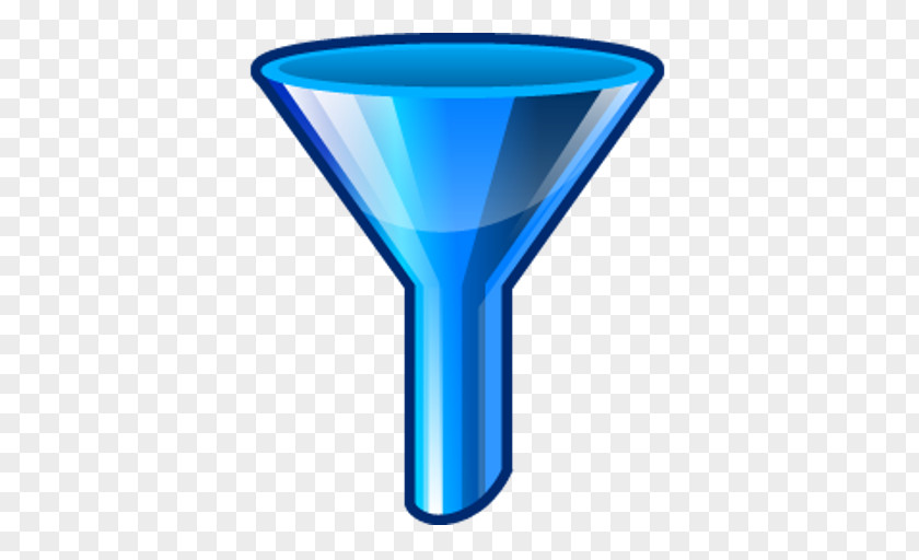 蓝色 Computer Software Funnel Blog Information PNG