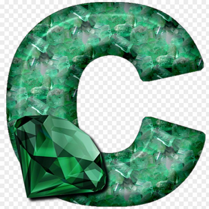 Emerald Alphabet PNG