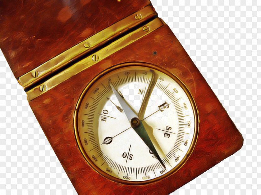 Furniture Quartz Clock Compass Renaissance Age Of Discovery Navigation Transparency PNG