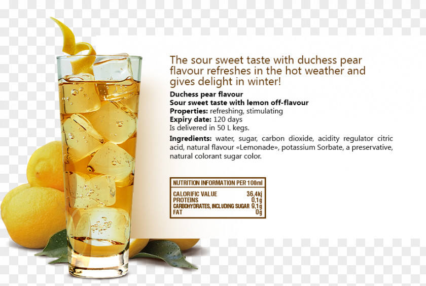 Iced Tea Orange Drink Harvey Wallbanger Liqueur Flavor PNG