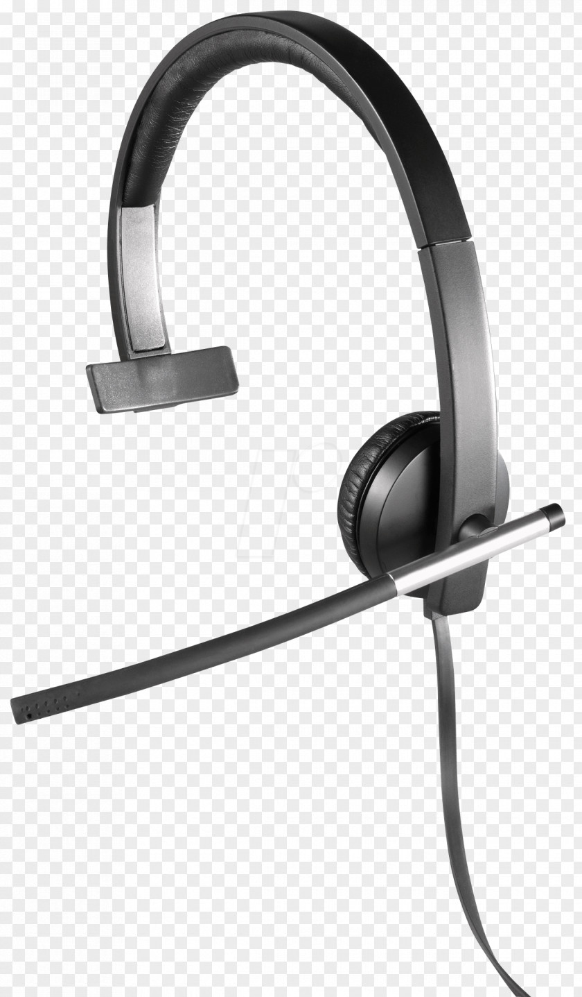 Wearing A Headset Logitech H650e Noise-cancelling Headphones Microphone PNG