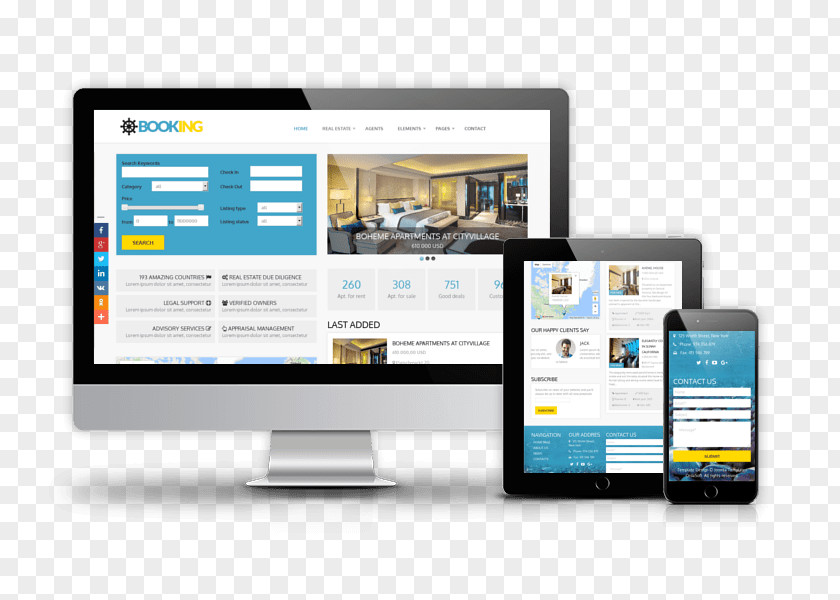 Business Responsive Web Design Page Joomla Template PNG