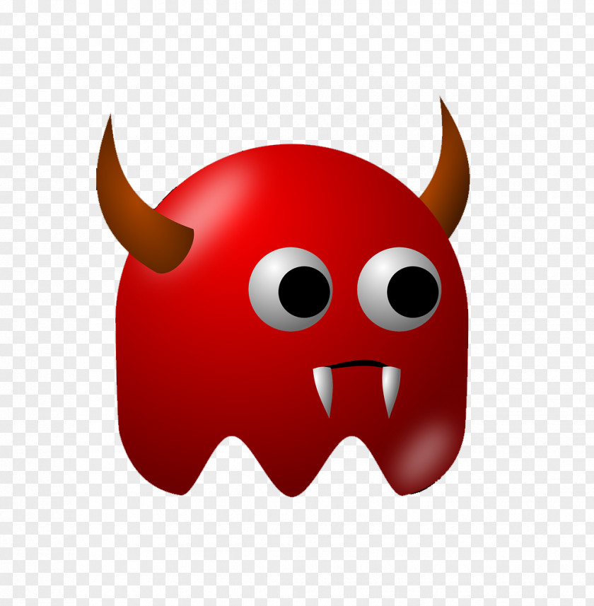 Evil Little Monster Devil Smiley Clip Art PNG