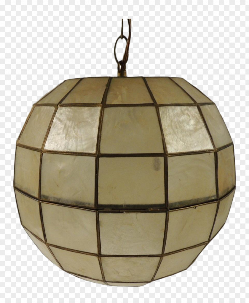 Hanging Lamp Lighting Windowpane Oyster Capiz Pendant Light PNG