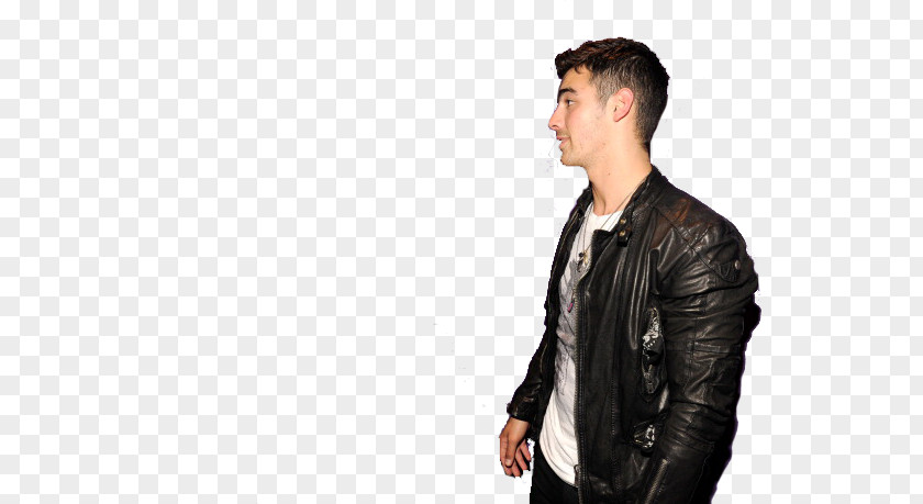 Joe Jonas Leather Jacket Outerwear Sleeve PNG