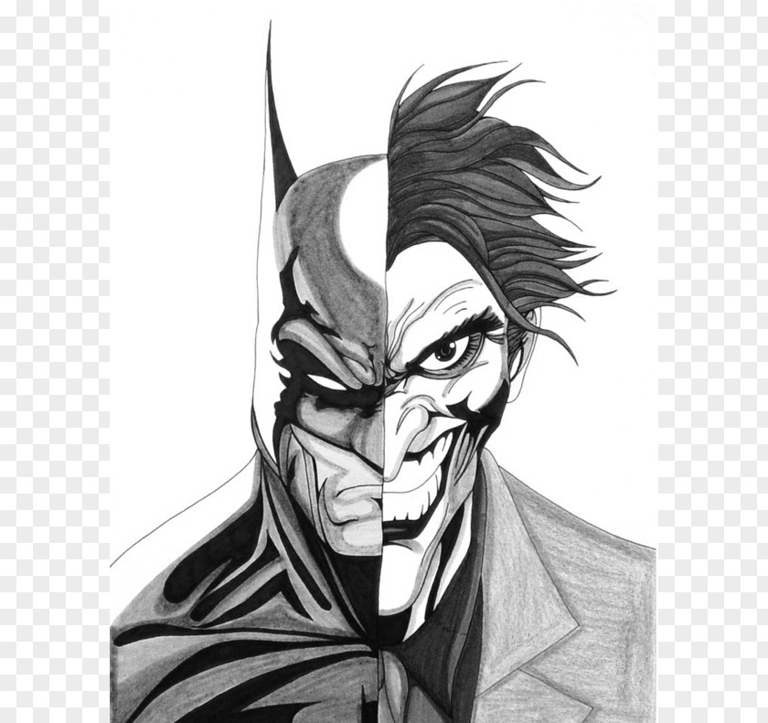 Outline Of Batman Joker Alfred J. Pennyworth Rachel Dawes Drawing PNG