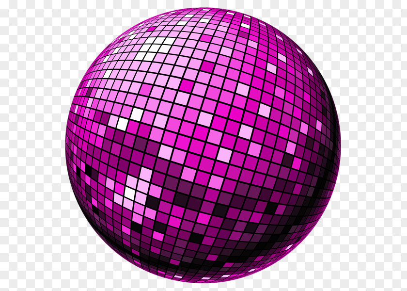 Purple Disco Ball Clip Art PNG