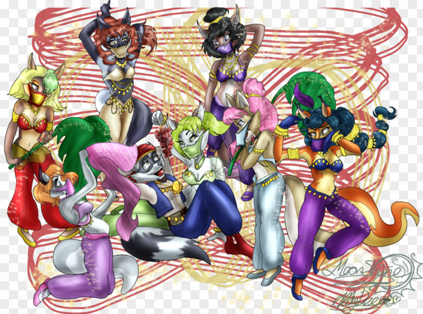 Belly Dancer Sly Cooper: Thieves In Time Dance Commission Kitty Katswell PNG