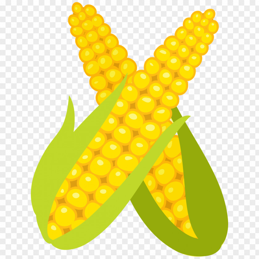 Cartoon Vegetable Fruit Letter X Corn On The Cob PNG