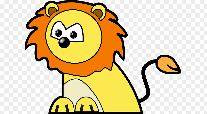 Circus Lion Animation Cartoon Clip Art PNG