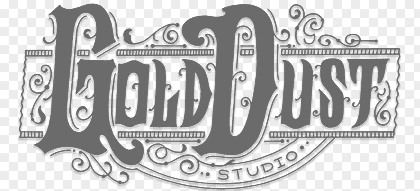 Gold Dust Studio Logo Brand Beauty Parlour PNG
