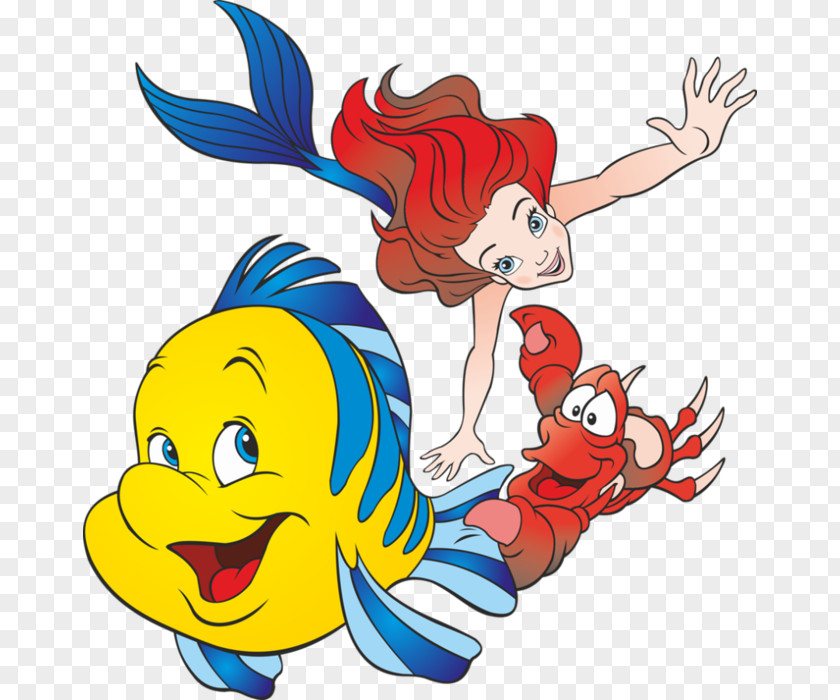 Mickey Mouse Ariel Sebastian Rapunzel The Little Mermaid PNG