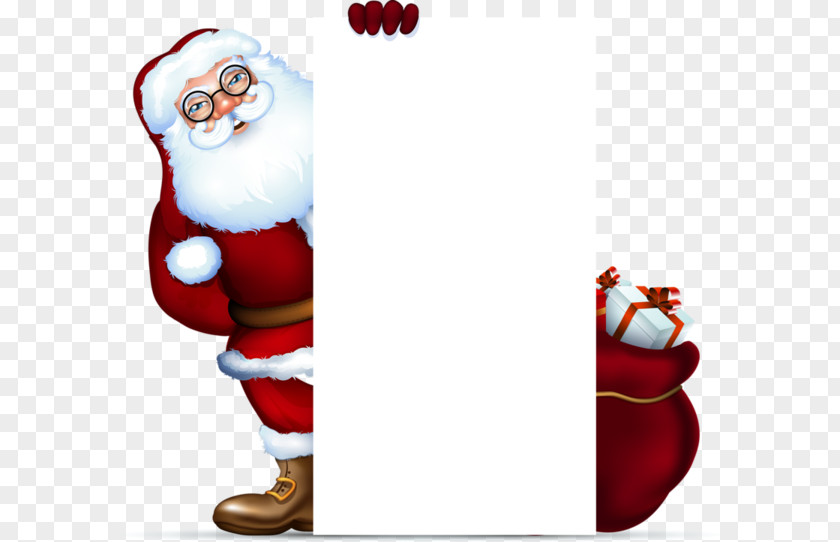 Santa Claus Gift Tag Promotions Christmas Clip Art PNG