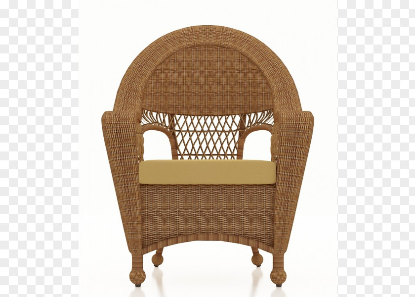 Deck Chair Wicker Table Garden Furniture PNG