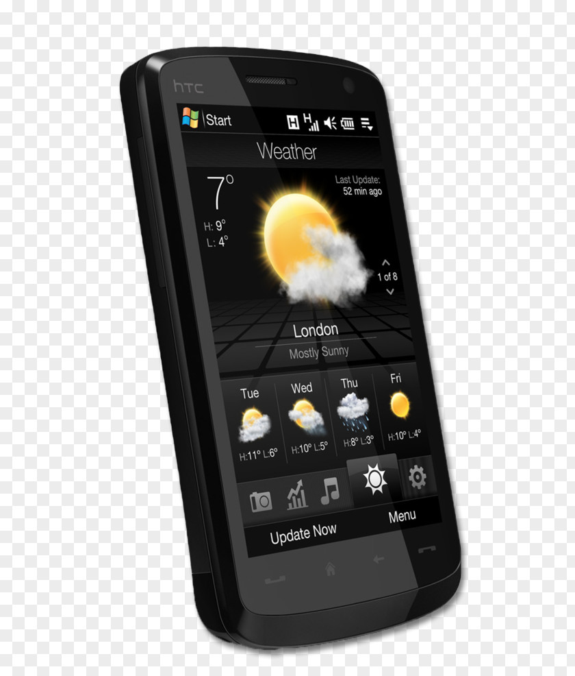 Ihone Mobile Phone HTC Touch HD2 Desire HD Touchscreen PNG