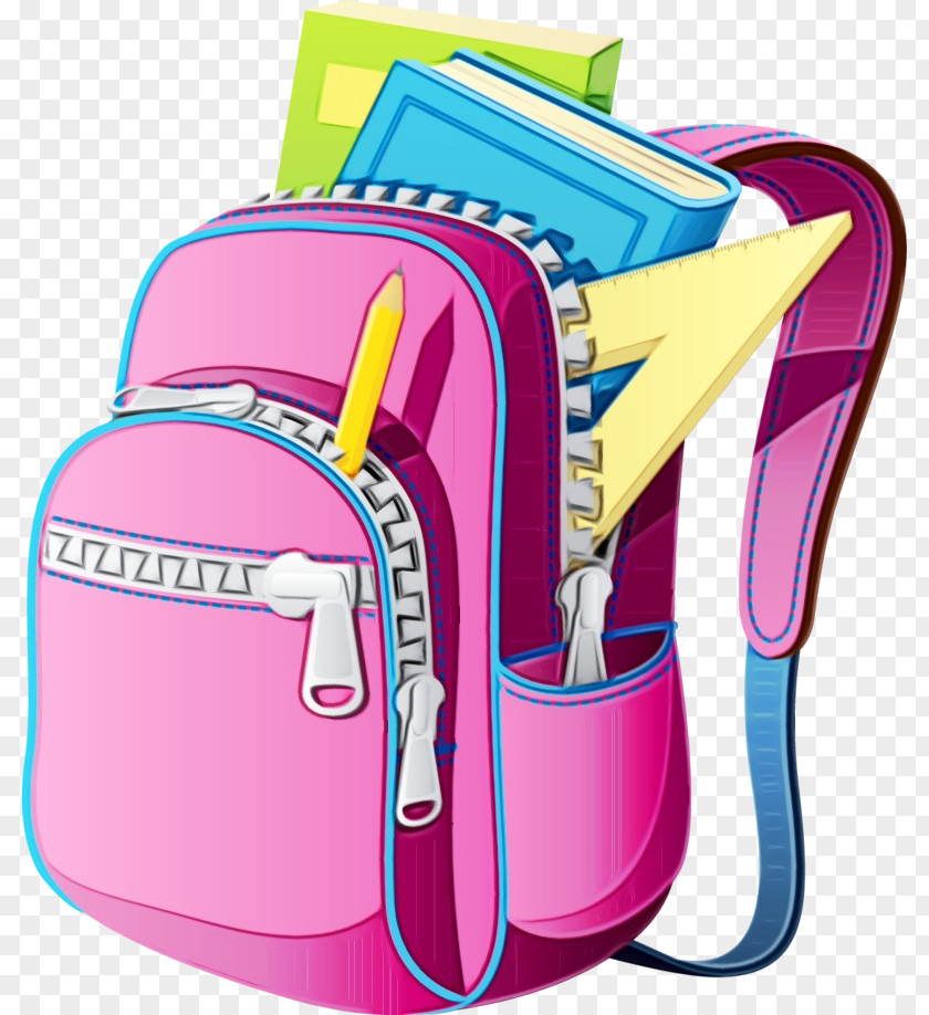 Magenta School Supplies Drawing PNG