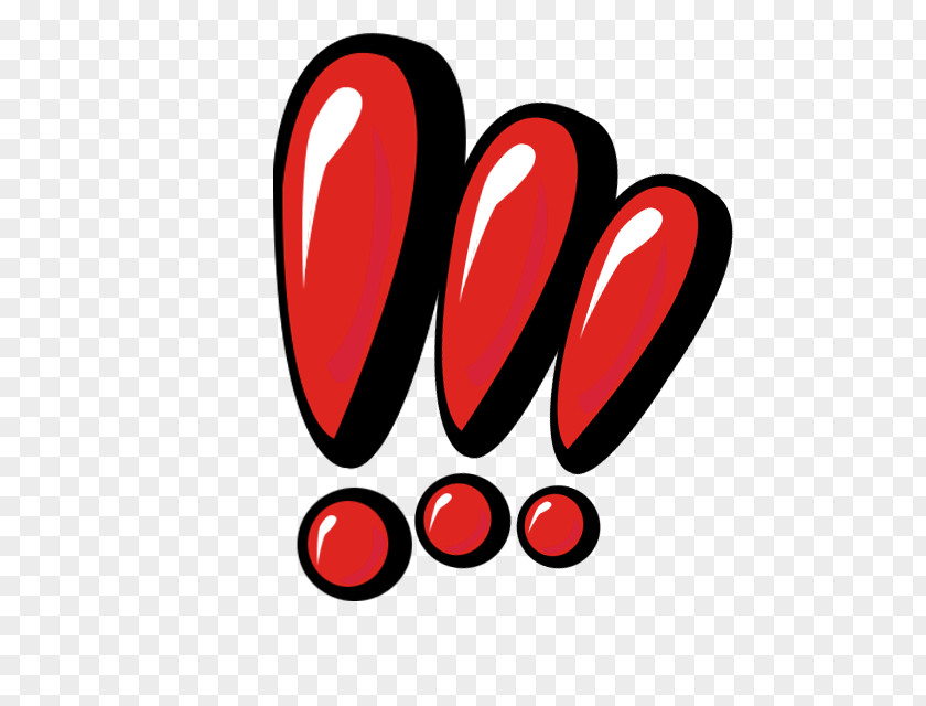 Red Cartoon Exclamation Mark Decoration Pattern Kabul Question Utterance PNG