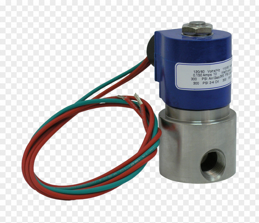 Solenoid Valve Stainless Steel Pneumatics PNG