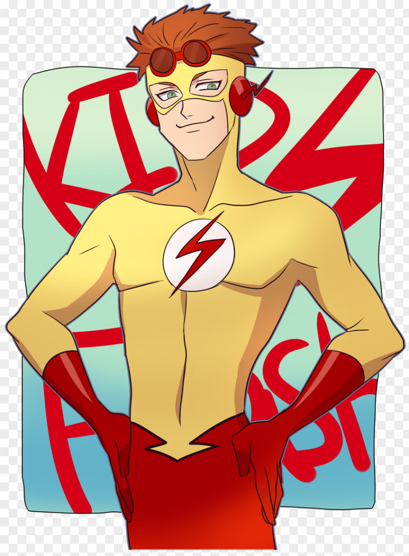Wally West Kid Flash Superhero Clip Art PNG