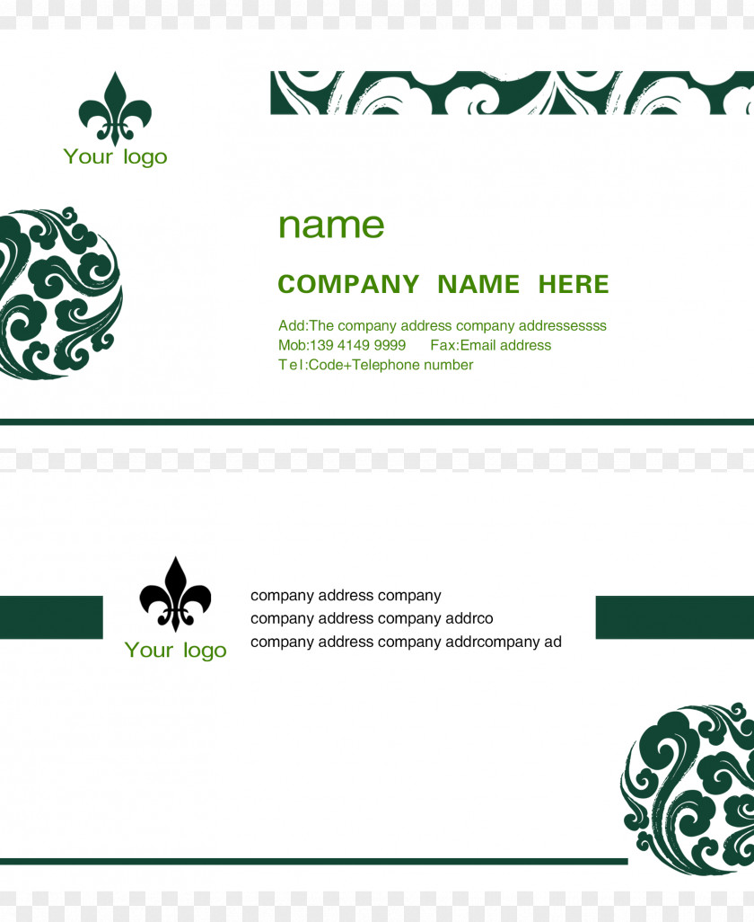 Business Card Template Paper Printing Visiting PNG