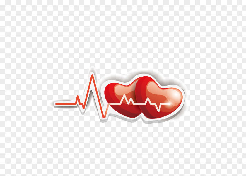 ECG,heart,Double Heart Electrocardiography Download PNG