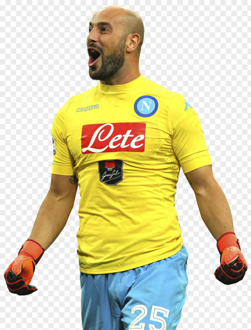 Football Pepe Reina S.S.C. Napoli Player Jersey PNG