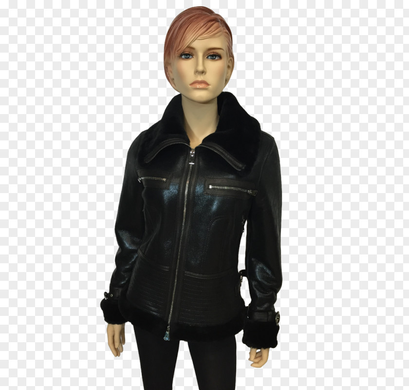 Jacket Leather Hoodie Polar Fleece Lining PNG