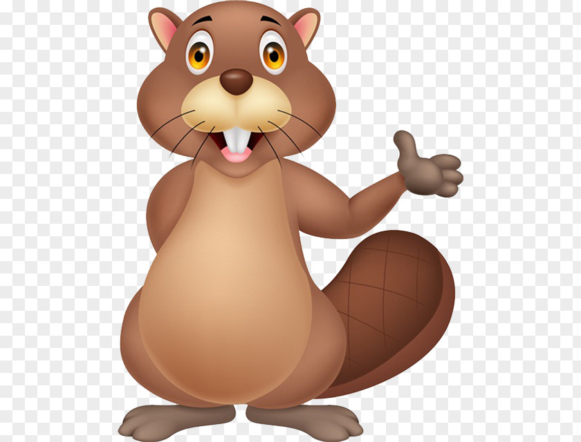 The Little Squirrel Greets Beaver Royalty-free Clip Art PNG