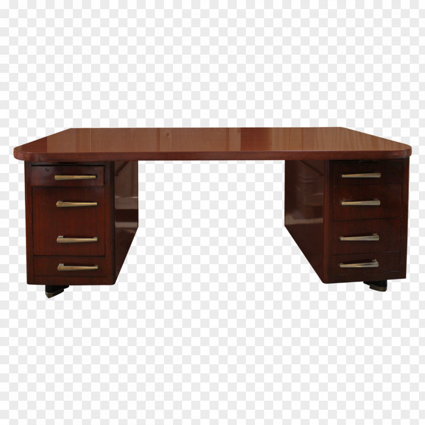 Design Desk Wood Stain Drawer PNG