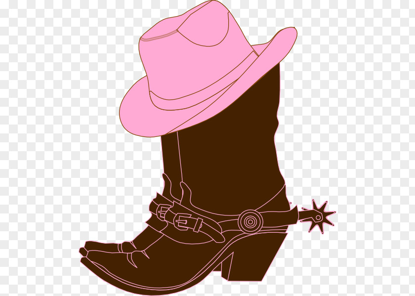 Hat 'n' Boots Cowboy Boot PNG