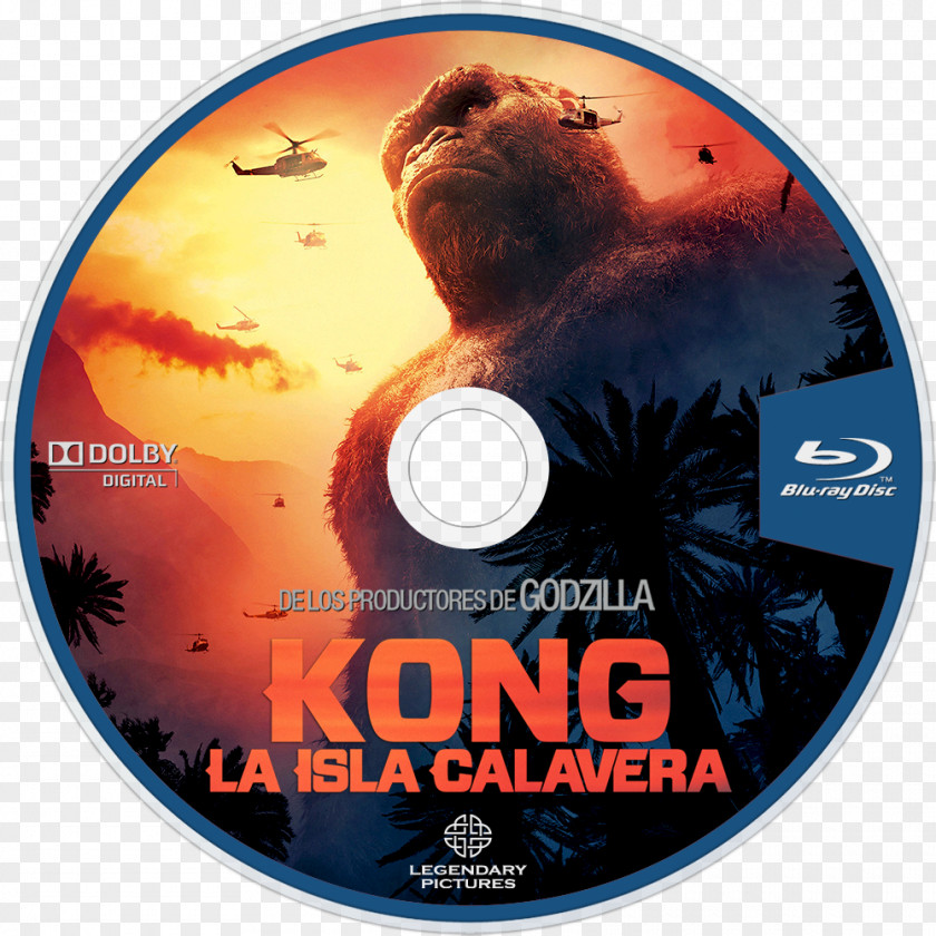 Skull Island King Kong Blu-ray Disc DVD Compact PNG